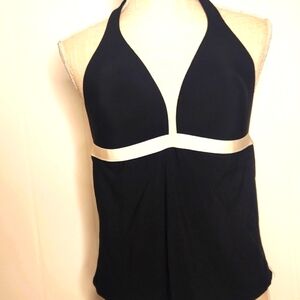 Victoria's Secret Y2k black halter top swim suit tank. Size 36C.bathing suit